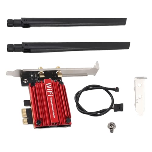 WiFi 6 Card, Tarjeta WiFi PCIE WPA3 AX210 5.3 Banda 2.4G 5.8G 6G 5374Mbps para PC de Escritorio para Windows 10 y 11 miniatura 1