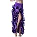 ZLTdream Women's Belly Dance Side-opening Skirt