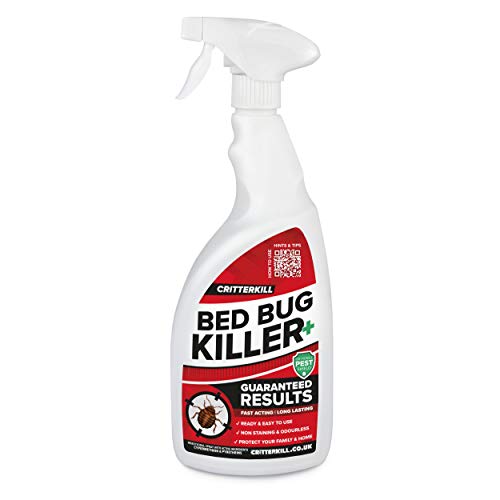CritterKill Professional Bed Bug Killer Spray | Guaranteed Results | Used by Pest Controllers for Bedbug Infestations 1L