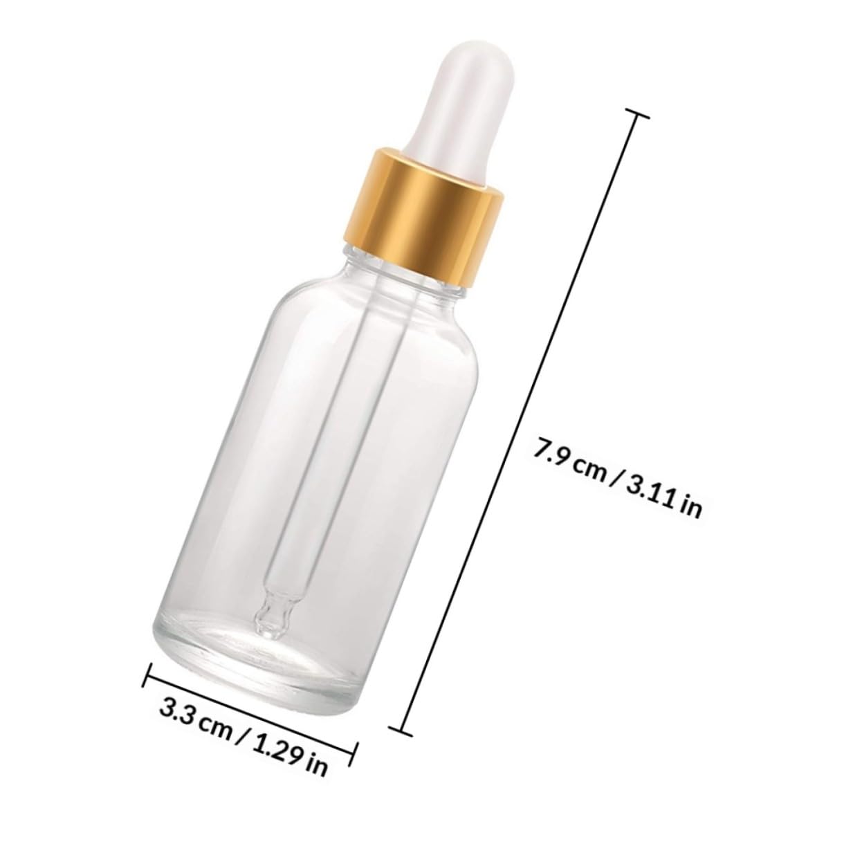 24stücke Tropfflasche aus Transparentem Glas Wiederverwendbar mit Pipetten für Ätherische Öle Parfümspender für Diy-projekte Seifenherstellung und Aromatherapie