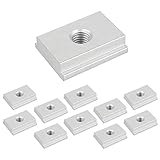 10-teilige M8-T-Schienen-Gleitmutter, Aluminium-Gleit-T-Mutter, 30 * 23 * 7,8 mm, M8-T-Schienen-Schieber, für Holzbearbeitungswerkzeug-Schlitzbefestigung