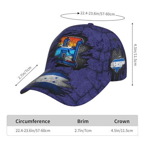 Gorra de béisbol bandera Honduras unisex estampado 3D miniatura 6
