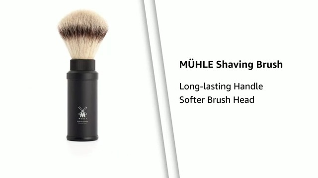 Amazon.com : MÜHLE Travel Black Aluminum Silvertip Fibre Shaving