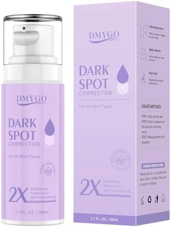 Dark Spot Remover for Face and Body - Dark Spot Corrector Serum for Sun Spots, Age Spots, Brown Spot, Freckles & Melasma - Moisturizes Face Cream for All Skin Type 1.7 Fl Oz