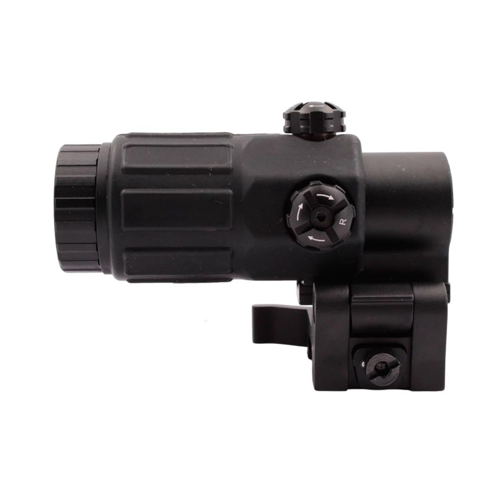 Arsenic Magnificador Táctico 3X, Negro, Aluminio, 30mm, Montaje Abatible Picatinny 22mm, con Tapas Protectoras, para Airsoft