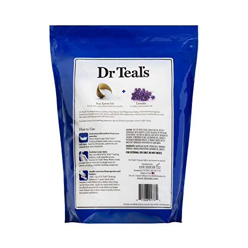 Image of Dr Teal's Epsom Salt Soaking Solution, Soothe & Sleep, Lavender, 6.9 Pound (Packaging May Vary)