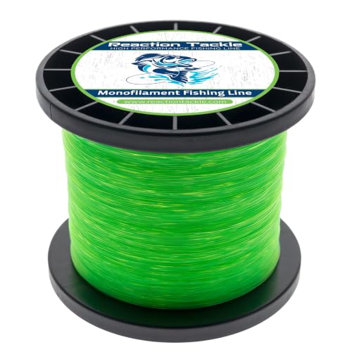 Reaction Tackle Monofilament Fishing Line - Premium Nylon Mono Line, Strong & Abrasion-Resistant...