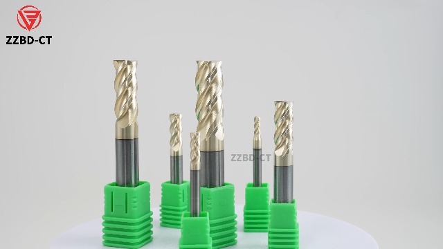 Image of Carbide Titanium Alloy End Mills 4 Flute ZrN Coating,for Titanium Alloy 1Pcs D10*75mm