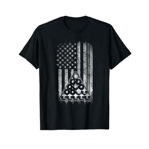 Pool Player T-Shirt American Flag