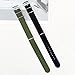 Verbstel Nylon Watchband Replacement Quick Release Heavy Buckle Watchstraps for Men Women (18MM, Green/Black)