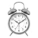 Sharp SPC800 Quartz Analog Twin Bell Alarm Clock (Silver)