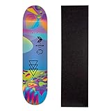 Shape Cisco Skate Fiber Decks Neon Blue 8' + Lixa Gratis