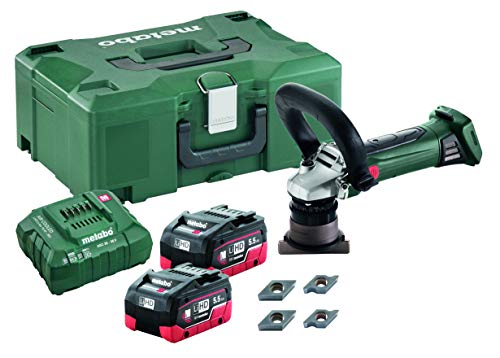 Image of Metabo KFM 18 LTX 3 RF 2x 5.5Ah LiHD kit 18V Chamfer /Radius Tool 2X 5.5Ah Lihd Kit