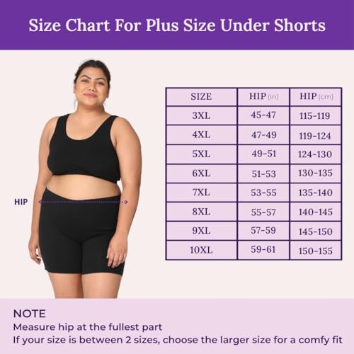 Image of Adira | Under Dress Shots for Women | Plus Size Women Tights Shorts | Soft & Comfy, Knitted Stretchy Fabric | Shorts for Dress | Women Inner Shorts | Plus Size | Pack of 2