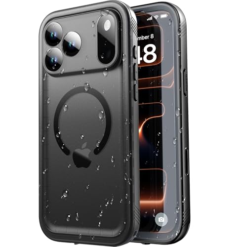 SPORTLINK for iPhone 17 Pro Max Case, IP68 Waterproof Military Protective Full Body Heavy Duty Shockproof 360 Sealed Dustproof with Camera Screen Protector Cover for i Phone 17 Pro Max 6.9" M/Black