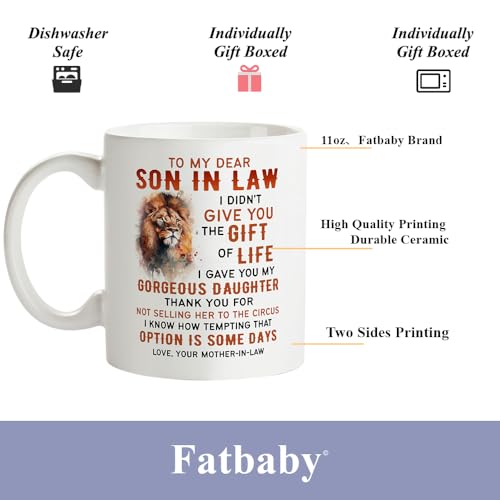 Taza de café para yerno Fatbaby 11 oz miniatura 5