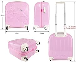 Amazon | (バービー) Barbie 4輪スーツケース/キャリーバッグ 27L リア