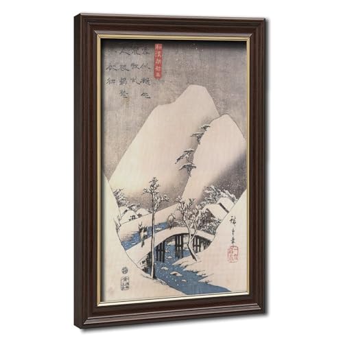 Impression sur toile Hiroshige déco salon pour une ambiance zen
