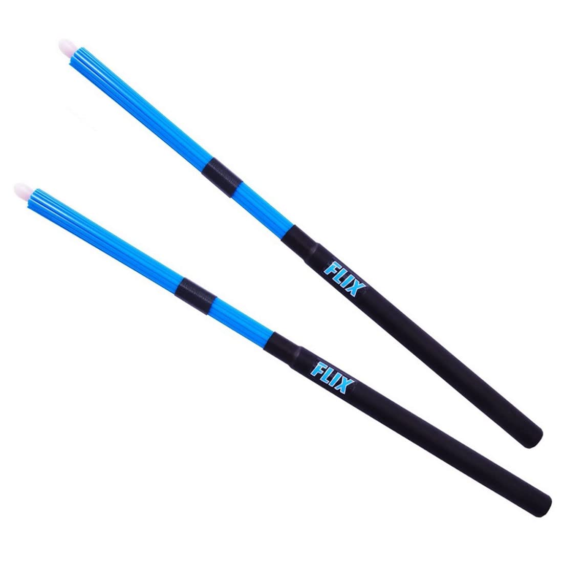 Flix Medium Tip Drum Stick Brush Rods Orange FLIX M