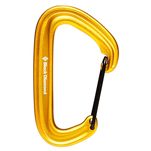 Black Diamond Equipment Litewire Carabiner for Rock Climbing, Yellow