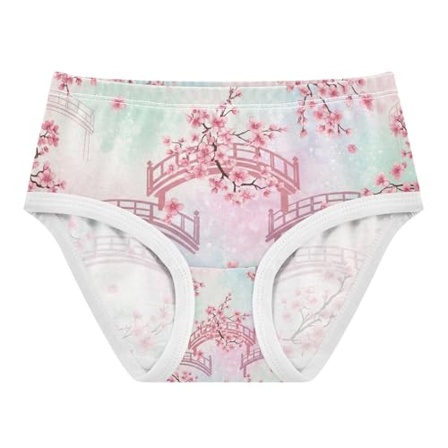 Cherry Blossom Branches Toddler Cotton Underwear, Kids Underwear Girls, 2T–8 Years