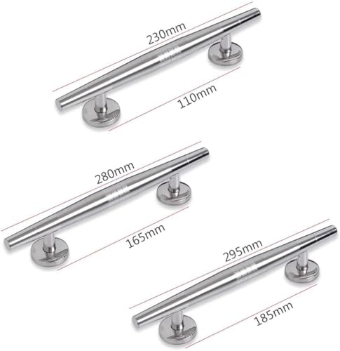 Türknauf, 12 Zoll, robuster Scheunentürknauf, seitlicher Push-Pull-Türknauf aus Edelstahl, Schiebetür für Holztüren, Schuppen, gewerbliche Brandschutztüren (280 mm)