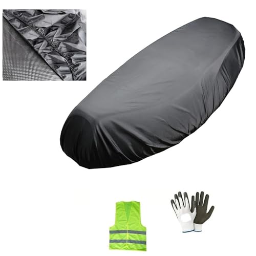 Compatible avec Piaggio MP3 500 i.e. Sport Housse DE SIÈGE IMPERMÉABLE À LA Pluie Couverture DE Selle Moto Scooter Protection Selle en Oxford 120X75CM