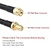 35ft RP-SMA Male to RP-SMA Female Coax Cable, XRDS -RF RG58 RP-SMA WiFi Antenna Extension Coax Cable for WiFi LAN Router Wireless Network Card Adapte