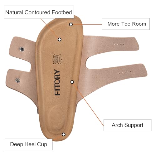 FITORY Mens Sandals,Arch Support Slides Adjustable Buckles Cork Footbed by FITORY - Used condition - Image 7