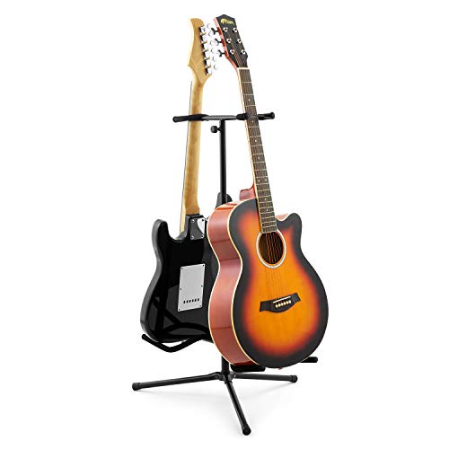 Tiger GST100-BK Support pour Guitare – Double – Noir - Les Beatles, Paul McCartney, John Lennon, RIngo Starr, George Harrison Tiger GST100-BK Support pour Guitare - Double - Noir – Image 3