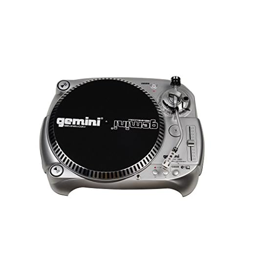 Gemini TT-1100USB Professional Audio Manual Belt-Drive Classic USB Connectivity DJ Turntable with Adjustable Counter Weight and Anti-Skating Controls