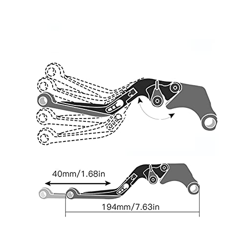 Levier de frein pour BMW C650GT 2011-2017 réglable couleur E