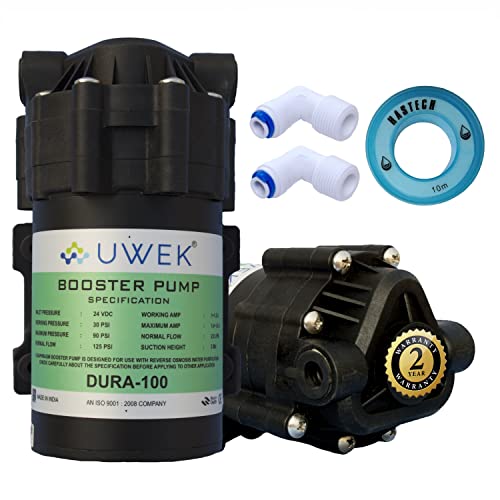 Image of UweK Dura RO Pump - 100 GPD, 100% Copper Winding, 24V DC, 2 Year Warranty