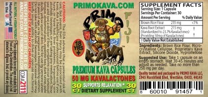 Kava Capsules | Authentic Kava Kava from Fiji | Fast Acting Kava Extract | 50mg of Kavalactones | Adaptogenic Experience | Certified 3rd Party Testing | 30 Count - Image 9