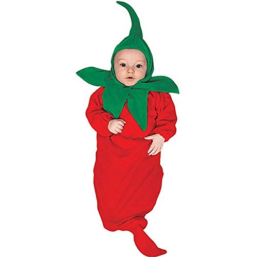 Image of Rubie's Costume Co Baby Boy's Red Hot Chili Pepper Bunting Infant Costume