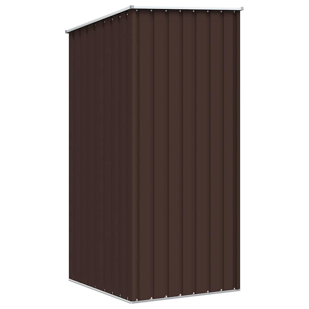 Domek ogrodowy Brązowy 87 x 98 x 159 cm Stal ocynkowana
