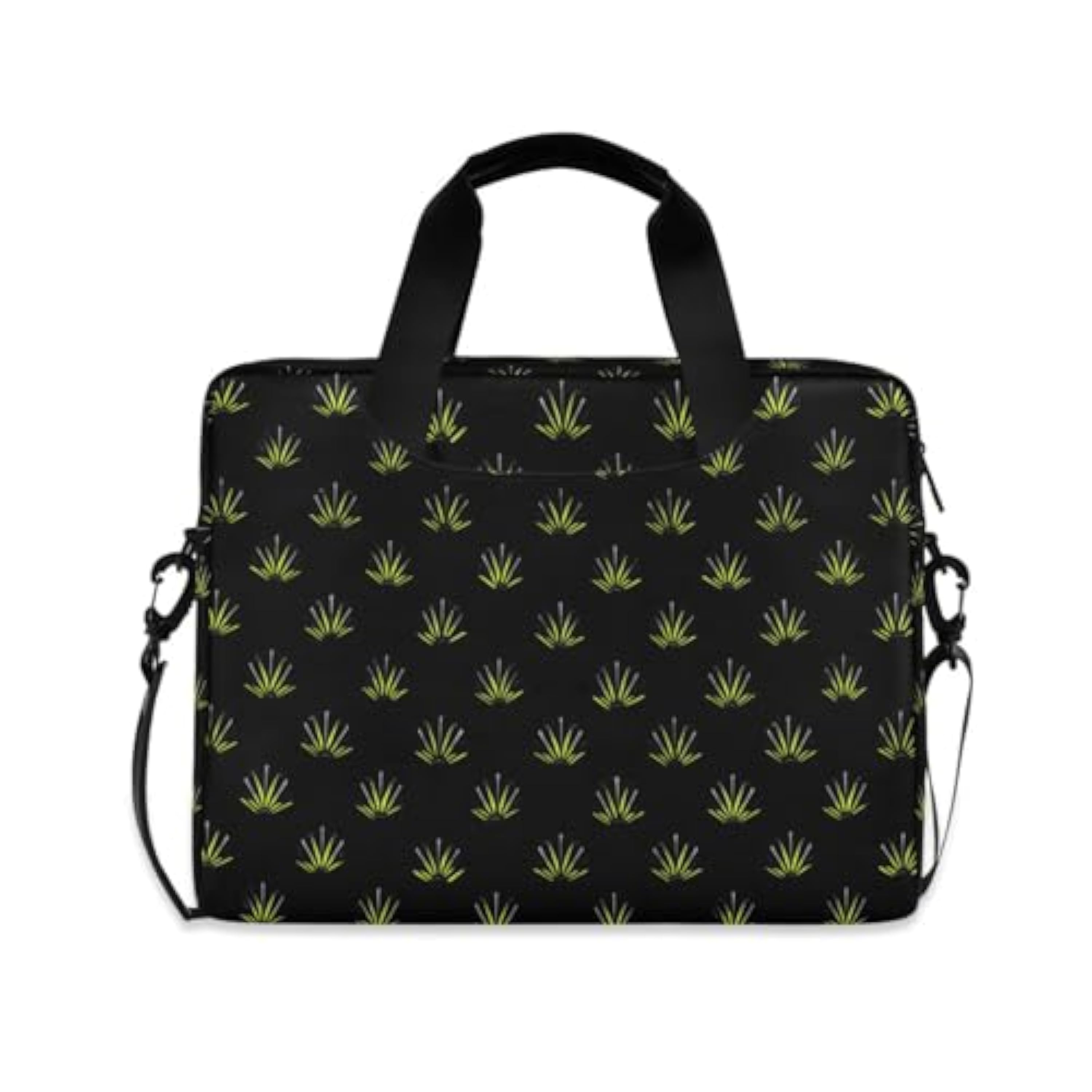 Funda para portátil de 15 a 16 pulgadas, resistente al agua, para laptop, diseño de ondas demoníacas, color negro y verde, bolsa de viaje para viajes y negocios Funda para portátil de 15 a 16 pulgadas, resistente al agua, para laptop, diseño de ondas demoníacas, color negro y verde, bolsa de viaje para viajes y negocios