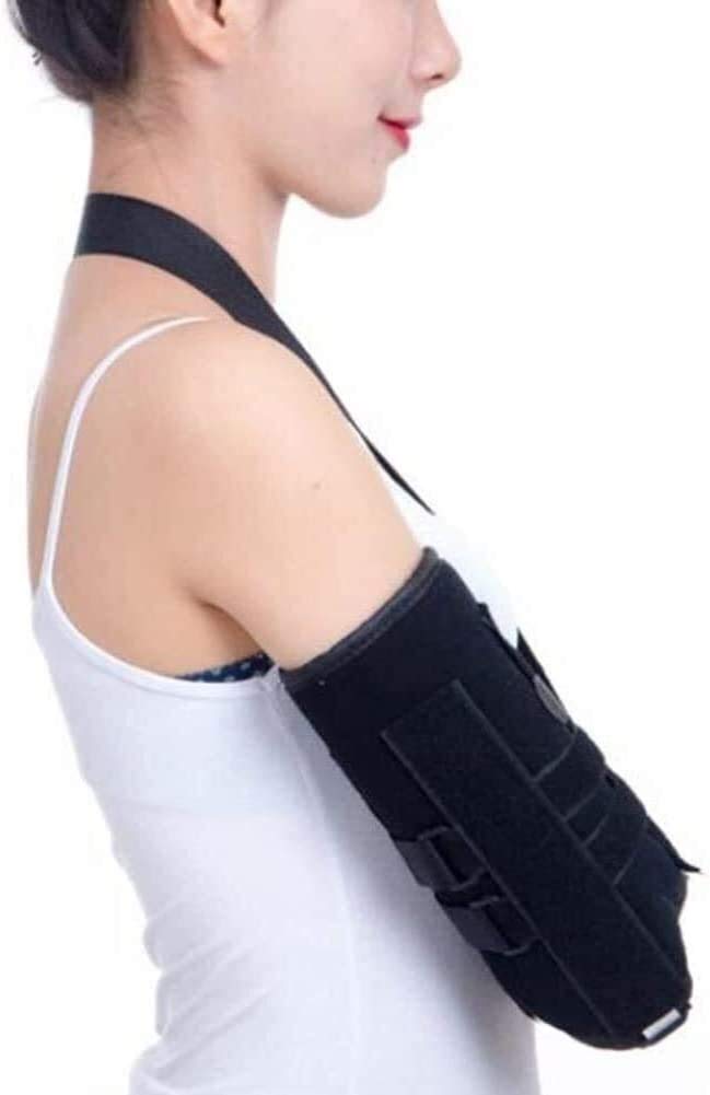 Soportes de Brazo portátiles, Soporte Acolchado de Hombro de Codo Ajustable Inmovilizador fracturado de Codo de Cabestrillo para Mujeres y Hombres para subluxación, dislocación, Brazo Roto