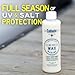Collinite 925 Wax- Marine/RV Carnauba + Polymer Wax Sealant for Long-Lasting Fiberglass Protection. Easy to Apply+DA Friendly. Prevents Oxidation + Provides High Gloss Shine+UV Protection (16 fl oz)
