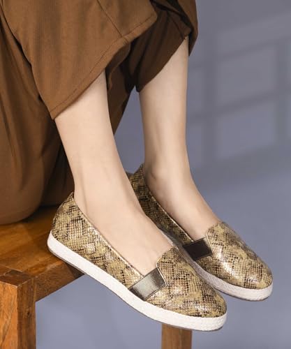 Image of JM LOOKS Women Textured Slip On Loafers with Platform Sole Construction