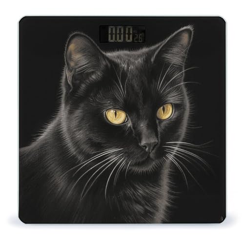 Báscula digital de baño Black Cat con pantalla LED