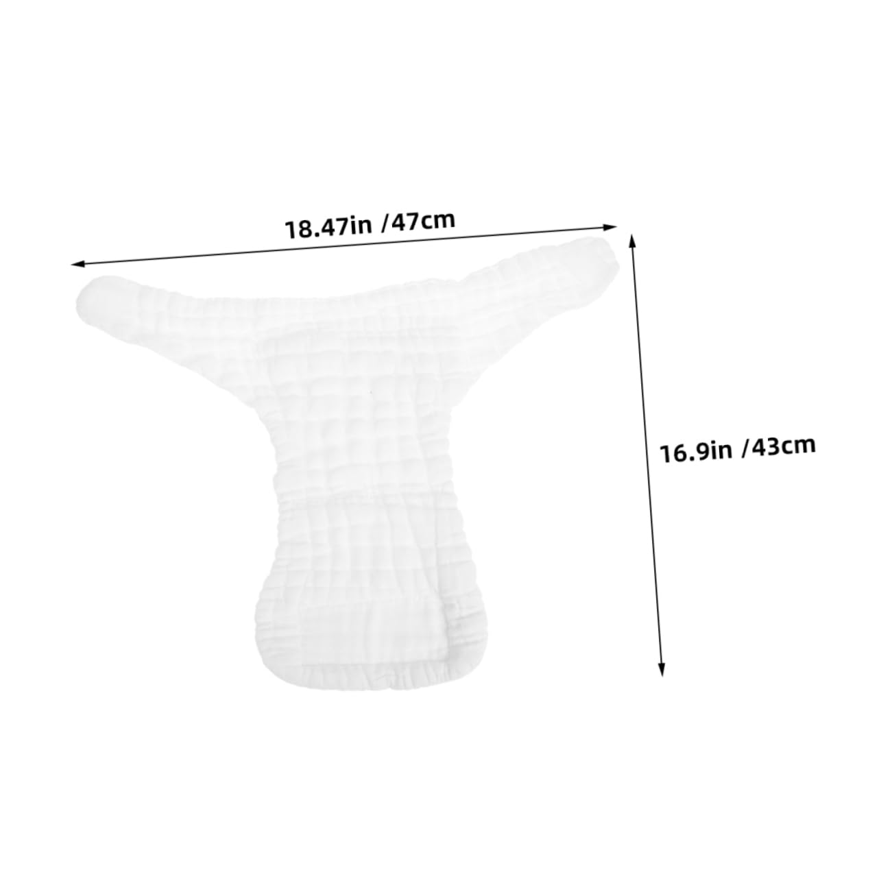 Holibanna Cotton Diaper Inserts 5 Pack Newborn to Toddler Nappy Liners Reusable Washable Soft Absorbent l Size