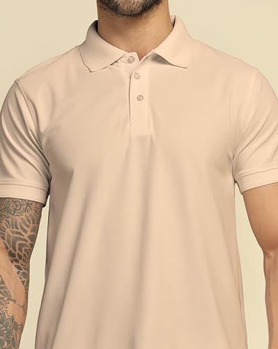Image of VastraVibes Men's Polo Regular Fit T-Shirt