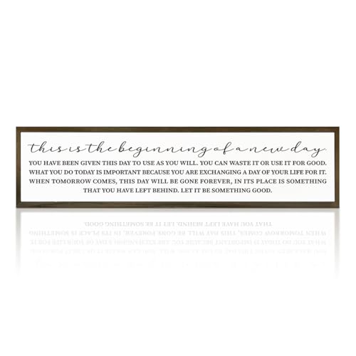 Positive Wood Sign, This is the Beginning of A New