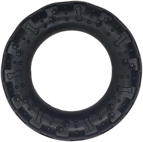 Brinquedo Mordedor Pneu Maciço Preto Cachorro Pet Grande