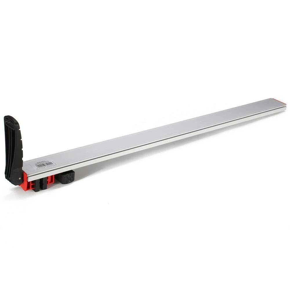 Abrazaderas de barra, borde de abrazadera de aleación de aluminio de banco y guía de corte recto for sierra circular, herramienta de carpintería de longitud de corte de 24 pulgadas, tornillo de banco