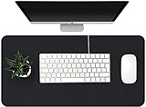 Protector funcional: la superficie de cuero de gran calidad protege tu escritorio de arañazos, manchas y derrames. Y la alfombrilla para escritorio es fácil de limpiar. Si el tapete de escritura está especialmente sucio, es preferible utilizar un paño húmedo. Por lo tanto, es perfecto para su oficina o para la vida diaria en casa.