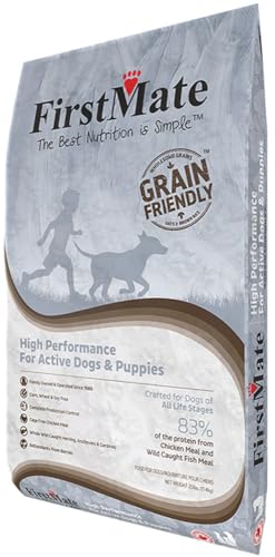 First Mate High Performance Grain Friendly Dry Food for Active Dogs & Puppies, 25-lb