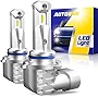 AUTOONE 9005 LED Headlight Bulbs Xenon White, 300% Brighter HB3 LED Headlight Bulbs Replacement for Halogen, Wireless Plug and Play Fanless 9005 LED Bulb for High Beam, Pack of 2