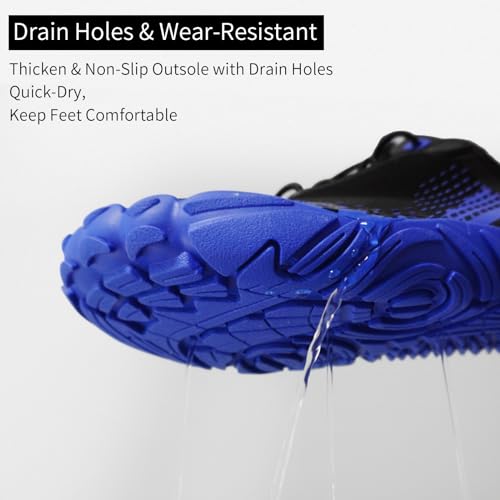 Queday Water Shoes for Women Men Quick Dry Barefoot Shoes Athletic Lightweight Sports Aqua Socks Outdoor Swim Fishing Hiking Diving Surf Walking Kayaking2